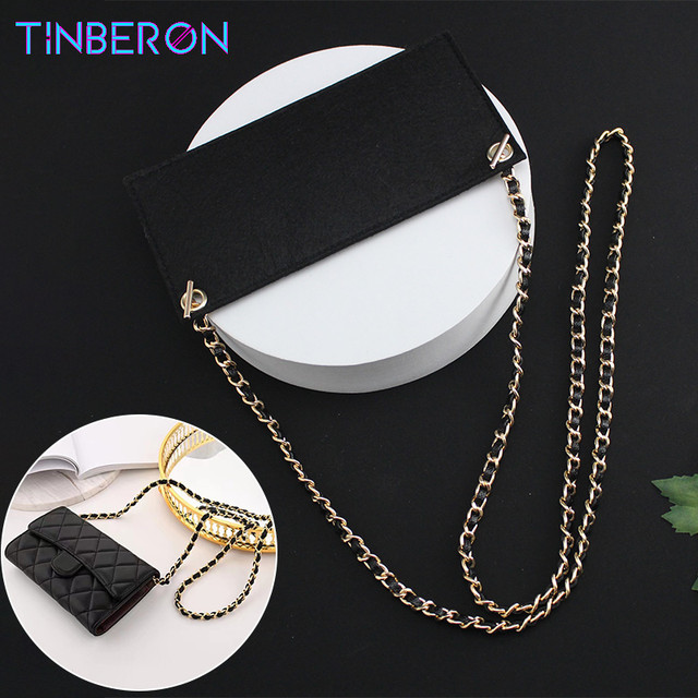 TINBERON Wallet Insert and Chain Strap Transformation Crossbody Bag T Chain  Strap Felt Wallet Insert Bag Liner Purse Accessories - AliExpress